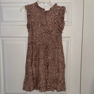 Fate Women's Mini Dress in Brown Pattern